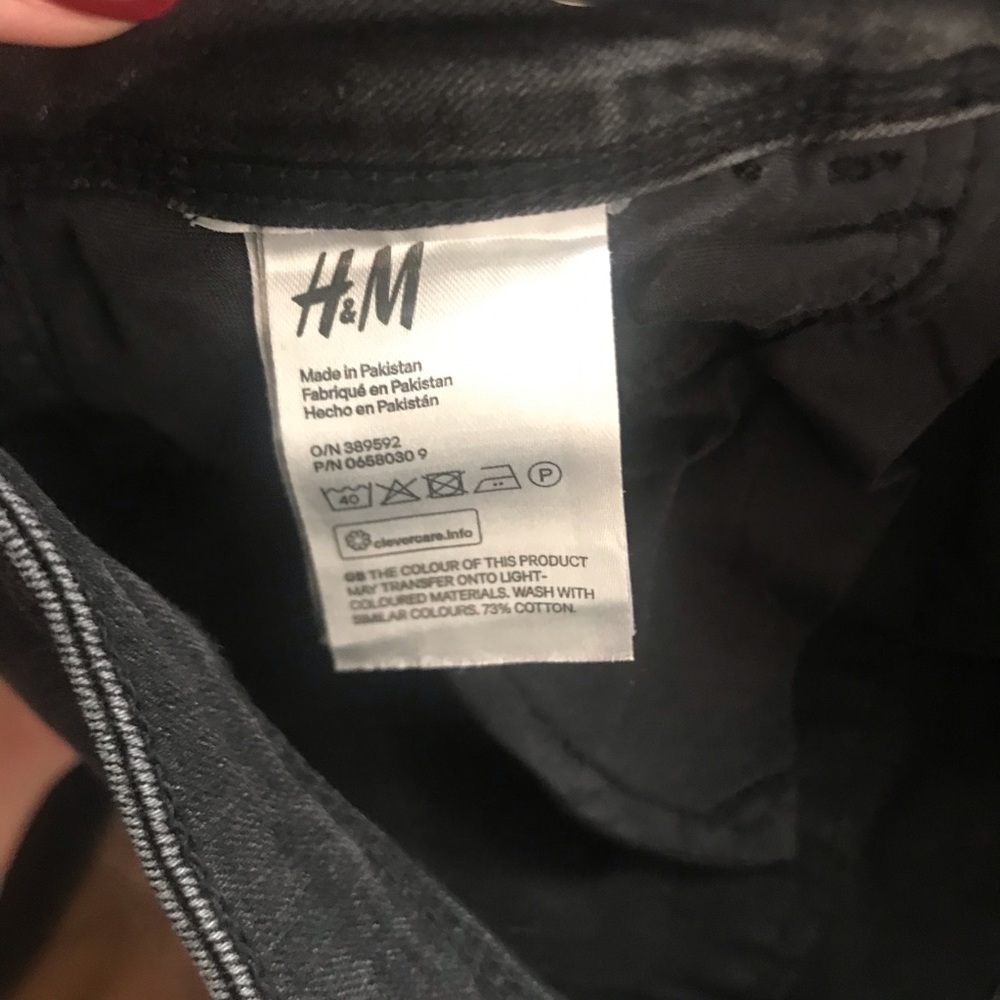 Dark gray H&M jean jeggings 31/32 - Picture 4 of 8